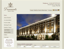 Tablet Screenshot of durrantshotel.co.uk